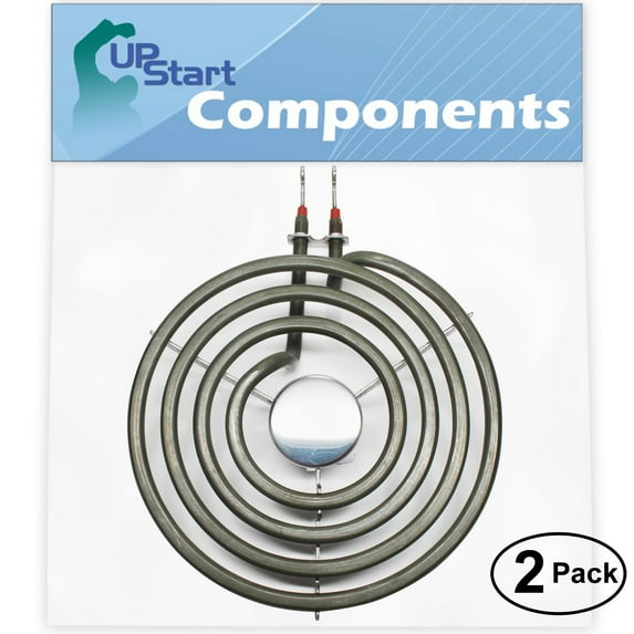 2-Pack Replacement for Roper FEP330YW1 6 inch 4 Turns Surface Burner Element - Compatible with Roper 660532 Heating Element for Range, Stove & Cooktop