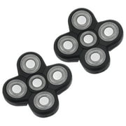 2-Pack Replacement Shaver Heads - Floating 4D Blades for Electric Razors (Wet/Dry Use)