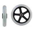 2-Pack Replacement Shopping Cart Wheels, Rubber Trolley Wheels with ...