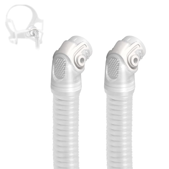 2-Pack Short CPAP Tube Replacement Compatible with AirFit N20 & AirTouch N20 Mask, CPAP Hose with Quick-Release Connector, 12-Inch Length, 22mm Diameter