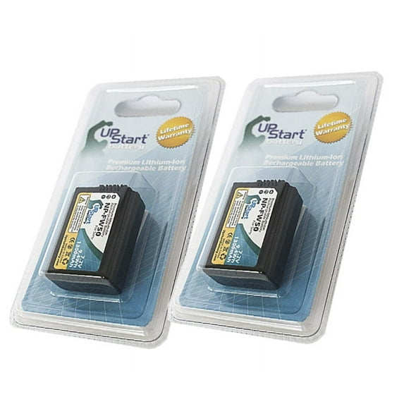 2-Pack Replacement Sony NP-FW50 Fully Decoded Battery for Sony A7, A7R, NEX-6, NEX-7, NEX-3N, NEX-5R, NEX-5, NEX-5N, Alpha A3000, NEX-3, NEX-F3, NEX-6 Digital Cameras (1300mAh, 7.2V, Lithium-Ion)