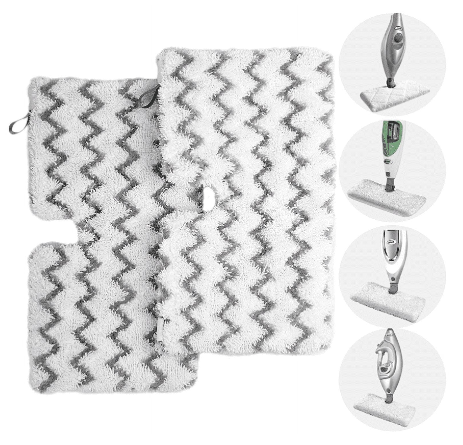 2 Pack Replacement Shark Steam Mop Pads with Scrub Strips, Wet/Dry