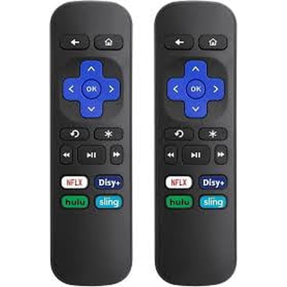 2-Pack Replacement Streaming Remote Compatible with Roku