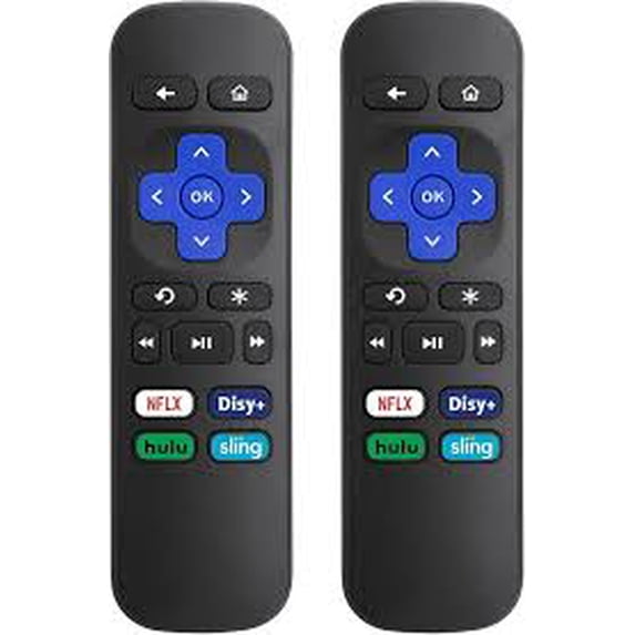 2-Pack Replacement Streaming Remote Compatible with Roku