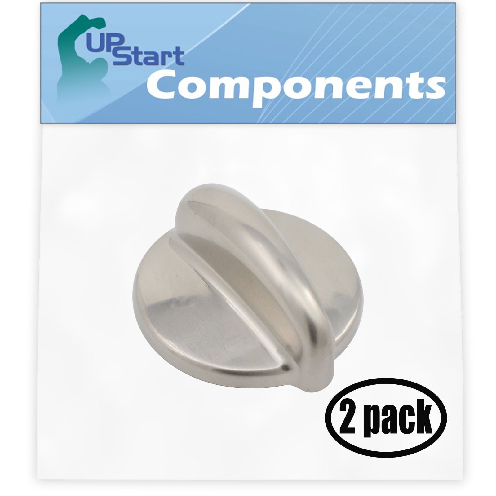 2 Pack Replacement Surface Burner Control WB03K10303 Range, Stove, Oven Control Knob for General Electric JGB916SEL1SS Gas Range