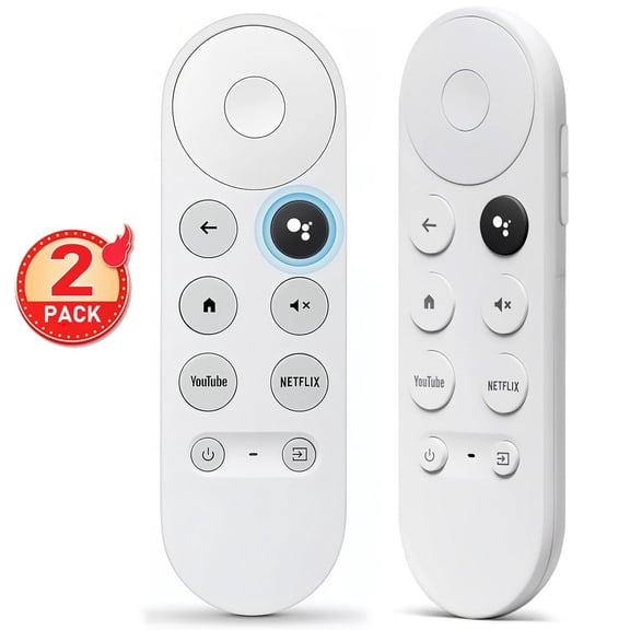 [2 Pack] Replacement Voice Remote for Chromecast with Google TV HD / 4K & TV Streamer 4K, G9N9N GA01409 GA01919 GA01920 GA01923 GA02463 GA02464 GA03131