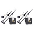 thumbnail image 1 of 2 Pack Replacement Wall Clock Mechanism Movement Hands Fittings Parts, 1 of 8