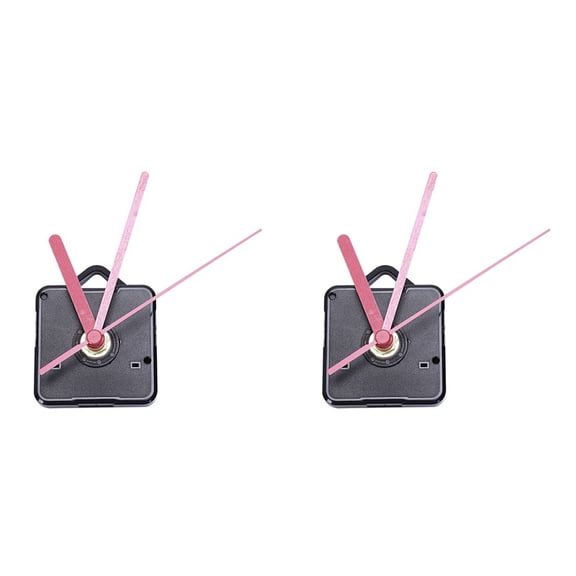 For Clock Repair 2-Pack Quartz Clock Movement Motor with Hands and Fittings Kit, 55x55mm, 60mm Hour, 86mm Minute, 118mm Second
