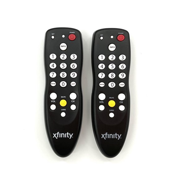 (2 Pack) Replacement Xfinity Comcast Remote Control for DTA Mini Receivers Black