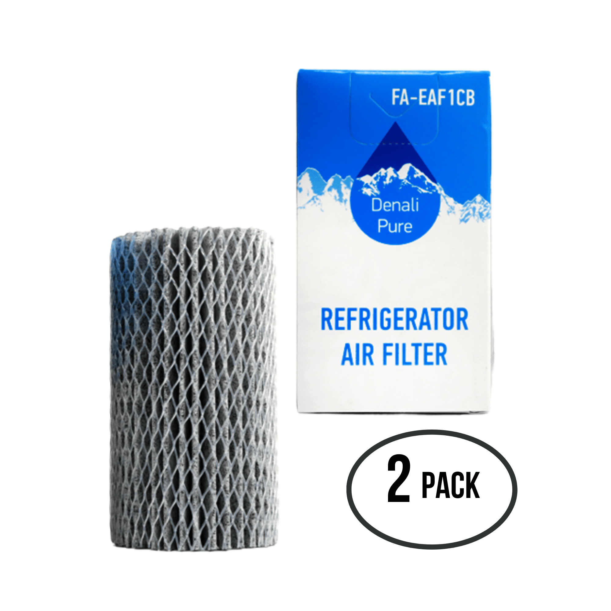 2-Pack Replacement for Electrolux EI23BC65KSAA Refrigerator Air Filter - Compatible with Electrolux EAF1CB, 46-9917 Fridge Air Filter