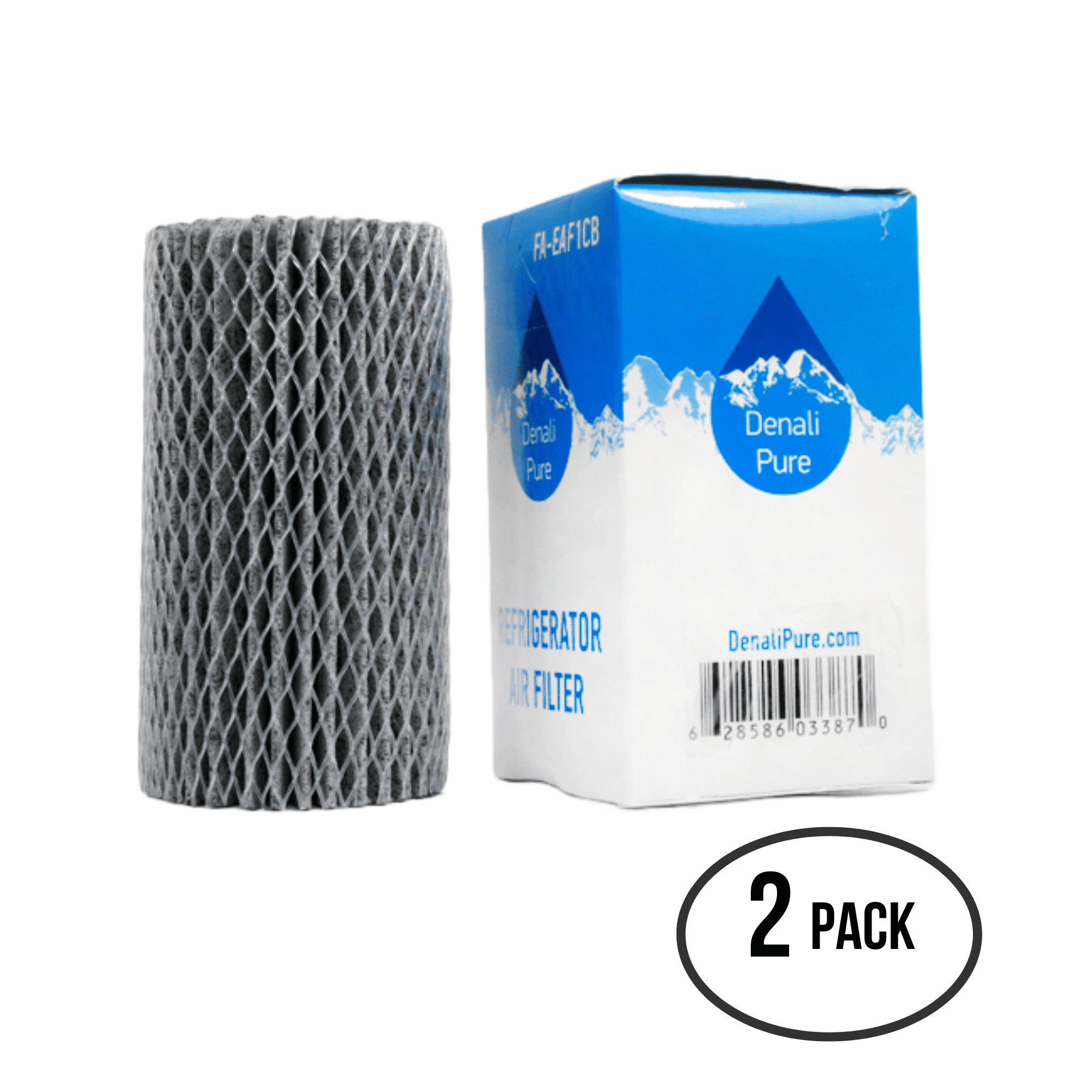 2-Pack Replacement for Electrolux FGHB2866PP7A Refrigerator Air Filter - Compatible with Electrolux EAF1CB, 46-9917 Fridge Air Filter