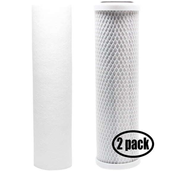 2-Pack Replacement for Filter Kit for OmniFIlter OT32 RO System - Includes Carbon Block Filter & PP Sediment Filter - Denali Pure Brand