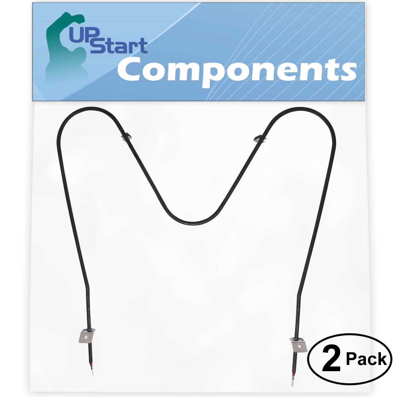 2-Pack Replacement for Frigidaire F04C322BSB Bake Element - Compatible with Frigidaire 316075104 Oven Heating Element