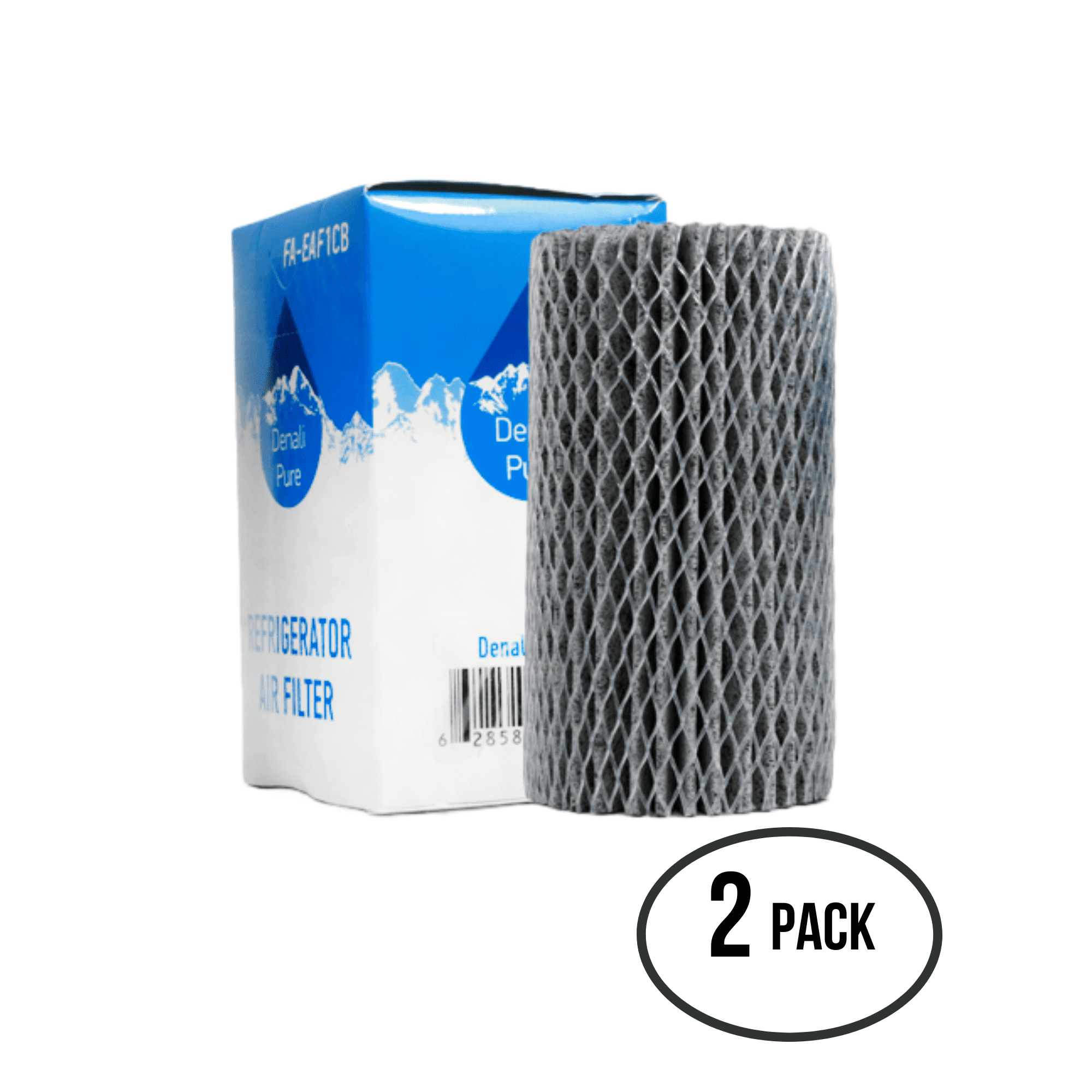 2-Pack Replacement for Frigidaire PHS69EJSS2 Refrigerator Air Filter - Compatible with Frigidaire EAF1CB, 46-9917 Fridge Air Filter