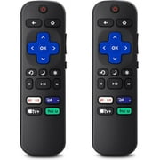 [2 Pack] Replacement for Roku-TV-Remote,Compatible for TCL Roku/Hisense Roku/Onn Roku/Sharp Roku Series Smart TVs Not for Roku Stick and Box