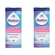 2 Pack - Replens Silky Smooth Personal Lubricant 2.7 oz 80 mL Each