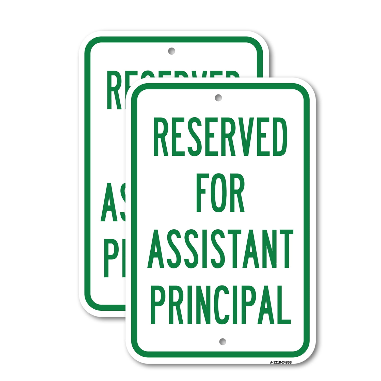 Program Assistant Sign (2 Pack) Reserved For Assistant Principal | 18