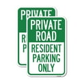 thumbnail image 1 of (2 Pack) Reserved Parking Sign Private Road - Resident Parking Only | 18" X 24" Heavy-Gauge Aluminum Sign | Rust Free Aluminum, Weather Resistant, Waterproof, Fade Resistant, 2, 1 of 4