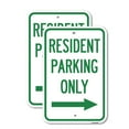 thumbnail image 1 of (2 Pack) Reserved Parking Sign Resident Parking Only (With Right Arrow) | 18" X 24" Heavy-Gauge Aluminum Sign | Rust Free Aluminum, Weather Resistant, Waterproof, Fade Resistant, 2, 1 of 4