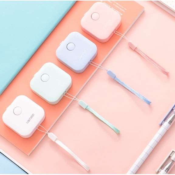 2-Pack Retractable 60" Cloth Tape Measure  Dual-Sided SAE & Metric Ruler in Random Colors for Accurate Measuring TIKA