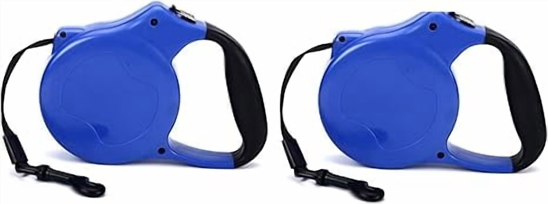2 Pack Retractable Dog Pet Leash Heavy Duty Holds Up to 110 lbs. Long 26' Rope Lead