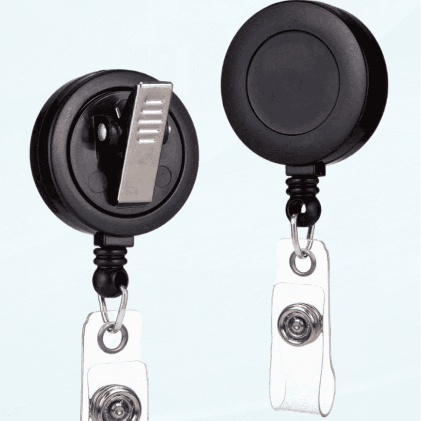  2 Pack Retractable ID Name Badge Holder Reels with Swivel Alligator
