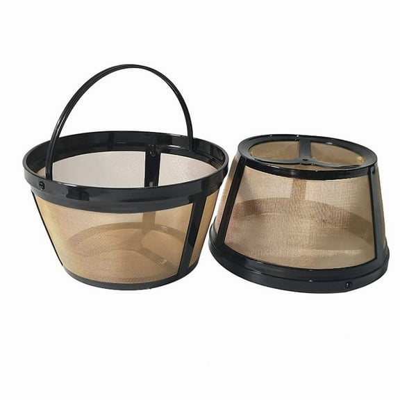 2 Pack Reusable 4-5 Cup Coffee Filter Basket for Mr. Coffee,Black & Decker Makers Stainless Steel Permanent Replacement, BPA-Free & Dishwasher Safe