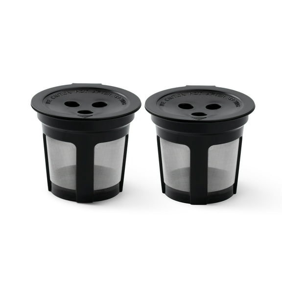 2 Pack Reusable Coffee Pods for Ninja Dual Brew Coffee Maker,Refillable Coffee Pod Capsules With Built-In,Integrated Mesh Strainer For Ninja DualBrew Pro CFP201 CFP300 CFP301,Ground Coffee Filter