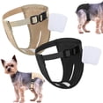 thumbnail image 1 of 2 Pack Reusable Dog Diapers Washable - Breathable Mesh Sanitary Briefs for Female Dogs (3 Pads Included) | Leakproof Pet Underwear for Heat Cycle & Potty Training, 2 packs, XS, 1 of 9