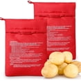 thumbnail image 1 of 2 Pack Reusable Microwave Potato Bag, Baked Potato Cooker in Minutes, Washable Pouch for Corn on the Cob, Tortillas & More, Kitchen Gadgets, Red, 1 of 8