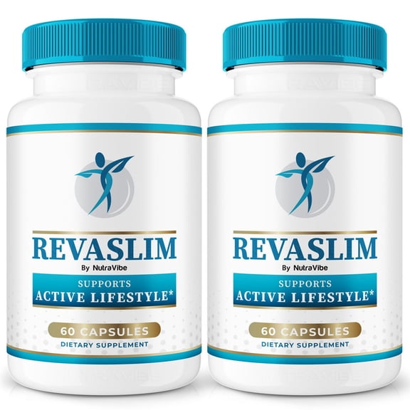(2 Pack) RevaSlim  Natural Daily Pill Formula Designed to align with Fitness Goals, Support active Lifestyle & Body Balance | Just 2 Easy-to-Swallow Pills Daily (120 Capsules)