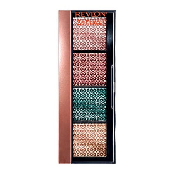 2 Pack Revlon Eyeshadow Palette, So Fierce Prismatic Eye Makeup, Ultra Creamy Pigmented in Blendable Matte & Pearl Finishes, 963 Slight Flex, 0.21 Oz