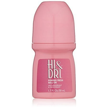 2 Pack Revlon Hi & Dri Powder Fresh Roll-on Antiperspirant & Deodorant 1.7 Oz Ea