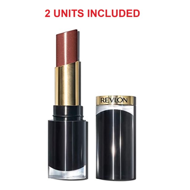 2 Pack Revlon Super Lustrous Glass Shine Lipstick 008 Rum Raisin
