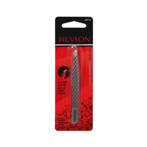 2 Pack - Revlon Ultimate Slant Tip Tweezer - Each Packaging may vary