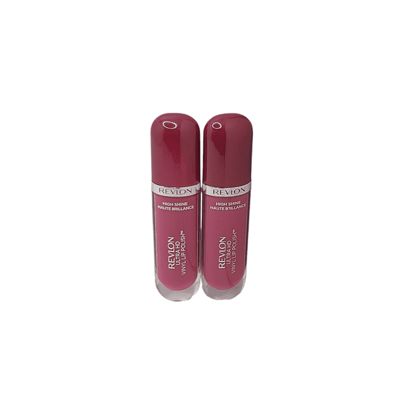 2 Pack Revlon Ultra HD Vinyl Lip Polish, Liquid Lipstick, Berry Blissed, Berry Gloss