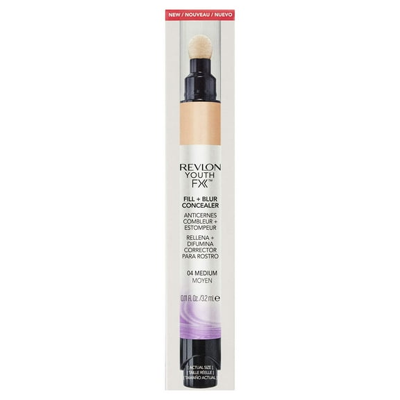 2 Pack Revlon Youth Fx Fill + Blur Concealer, Medium, 0.11 Fluid Ounce