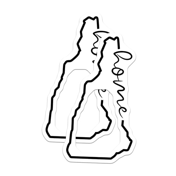 (2 Pack) Rhode Island Home State Magnets - RI Map Outline Decor - New England Travel Souvenir - Local Pride Emblem - 5 Inches On Longest Side - Thick Durable Magnet - Made in USA - MAG22442