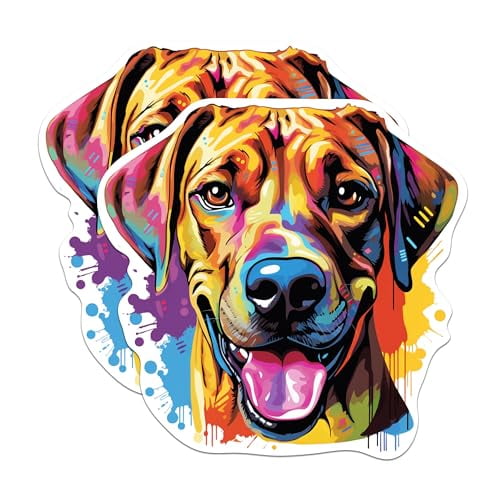 (2 Pack) Rhodesian Ridgeback Dog Breed Magnets - 5 Inches On Longest Side - Choose from Over 100 Dog Breeds - for Cars, Refrigerators, Toolboxes - Made in USA - MAG1932