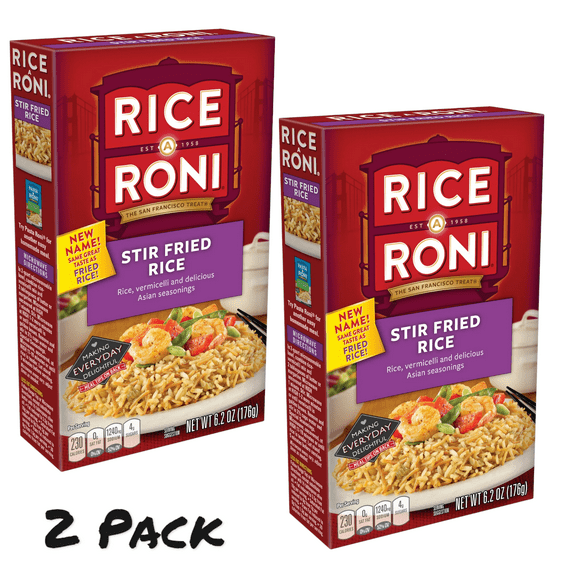 ( 2 Pack ) Rice-A-Roni Vermicelli Stir Fried Rice Mix, 6.2 oz, Single ...