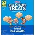 thumbnail image 1 of ( 2 Pack ) Rice Krispies Treats Original Chewy Mini Crispy Marshmallow Squares, Kids Snacks, 20.1 oz, 52 Count, 1 of 3