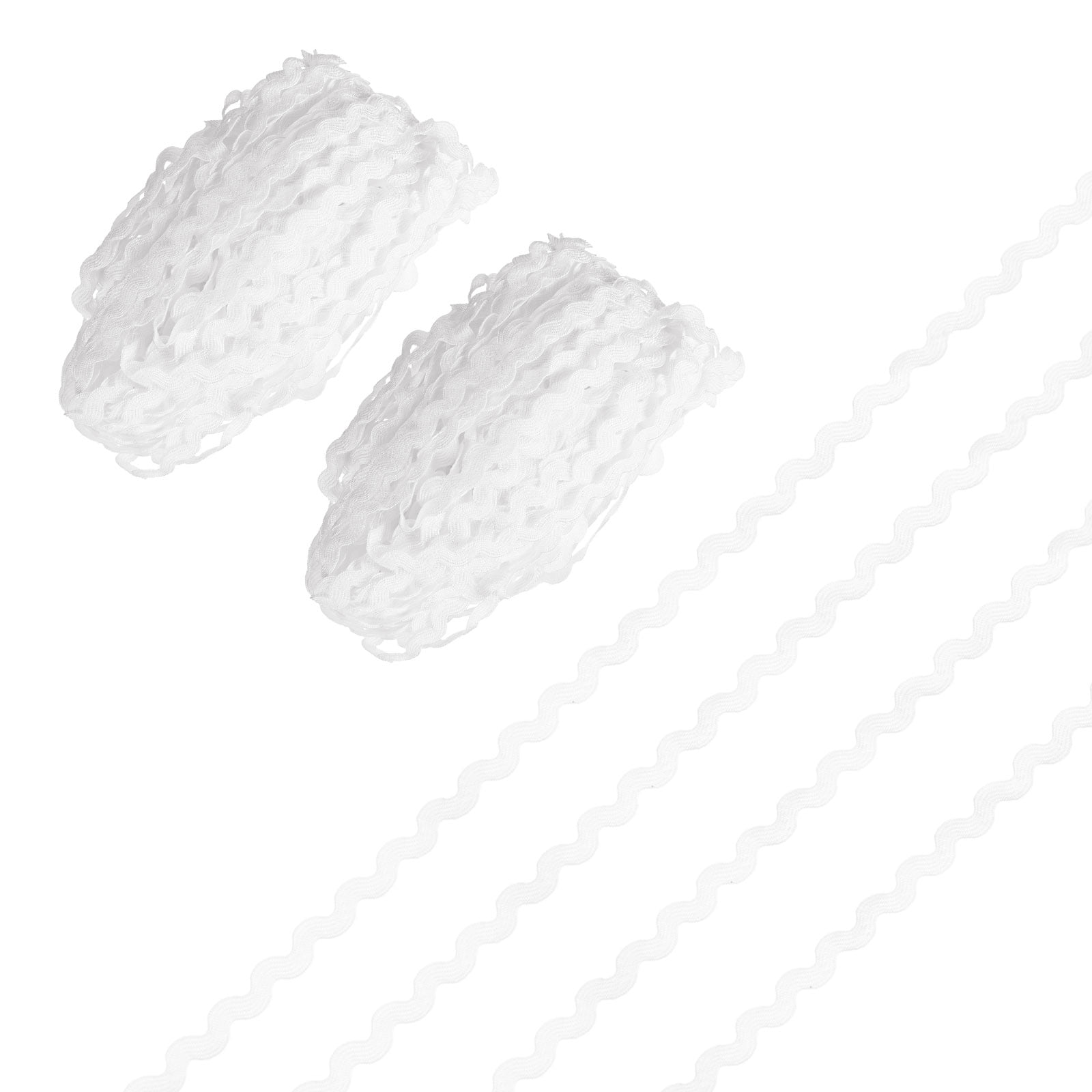 2-Pack Rick Rack Trim, 28 Yard 5mm / 0.2 Inch Wave Bending Fringe ...