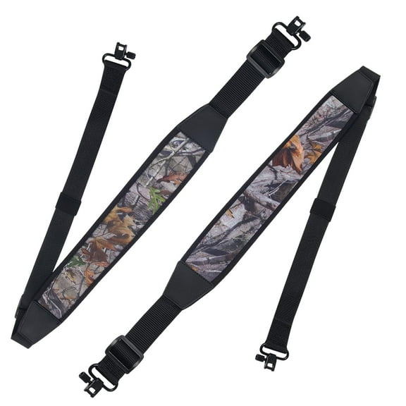 2 Pack Rifle Sling, Two Point Sling with Swivels Neoprene Padded, Length Adjustable Strap