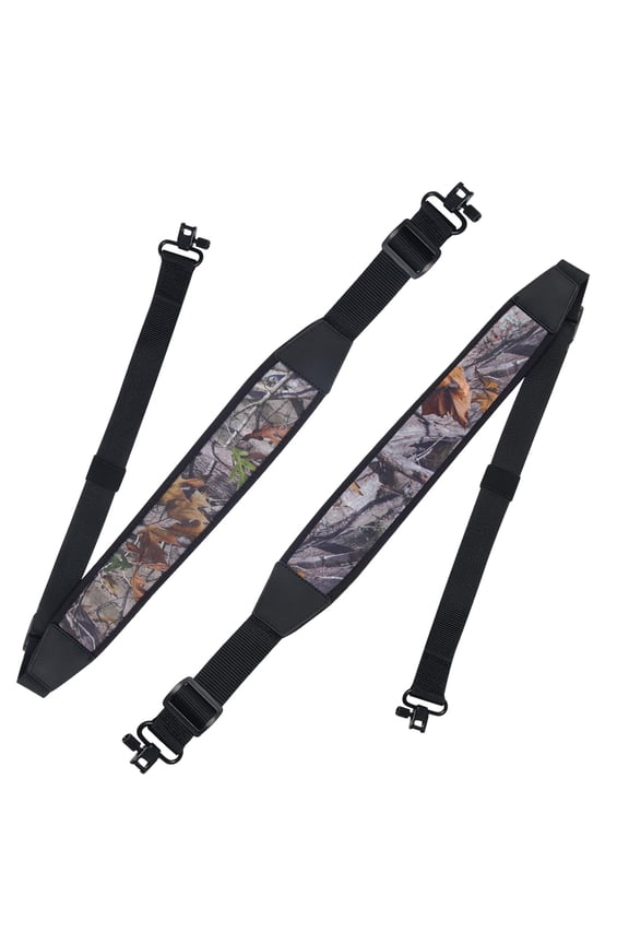 2 Pack Rifle Sling, Two Point Sling with Swivels Neoprene Padded, Length Adjustable Strap