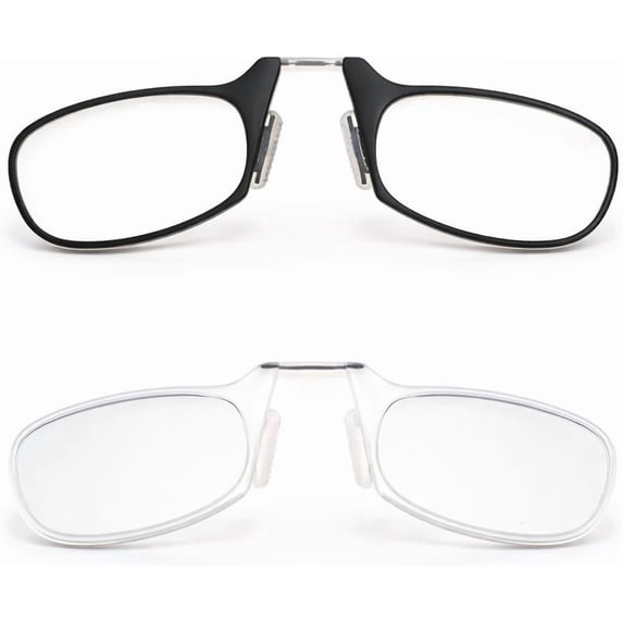 2 Pack Rimless Reading Glasses for Men Women Rectangle Lightweight Frame Readers Office Use