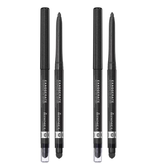 (2 Pack) Rimmel Exaggerate Eye Definer, # 263 Starlit Black, 0.01 Ounce