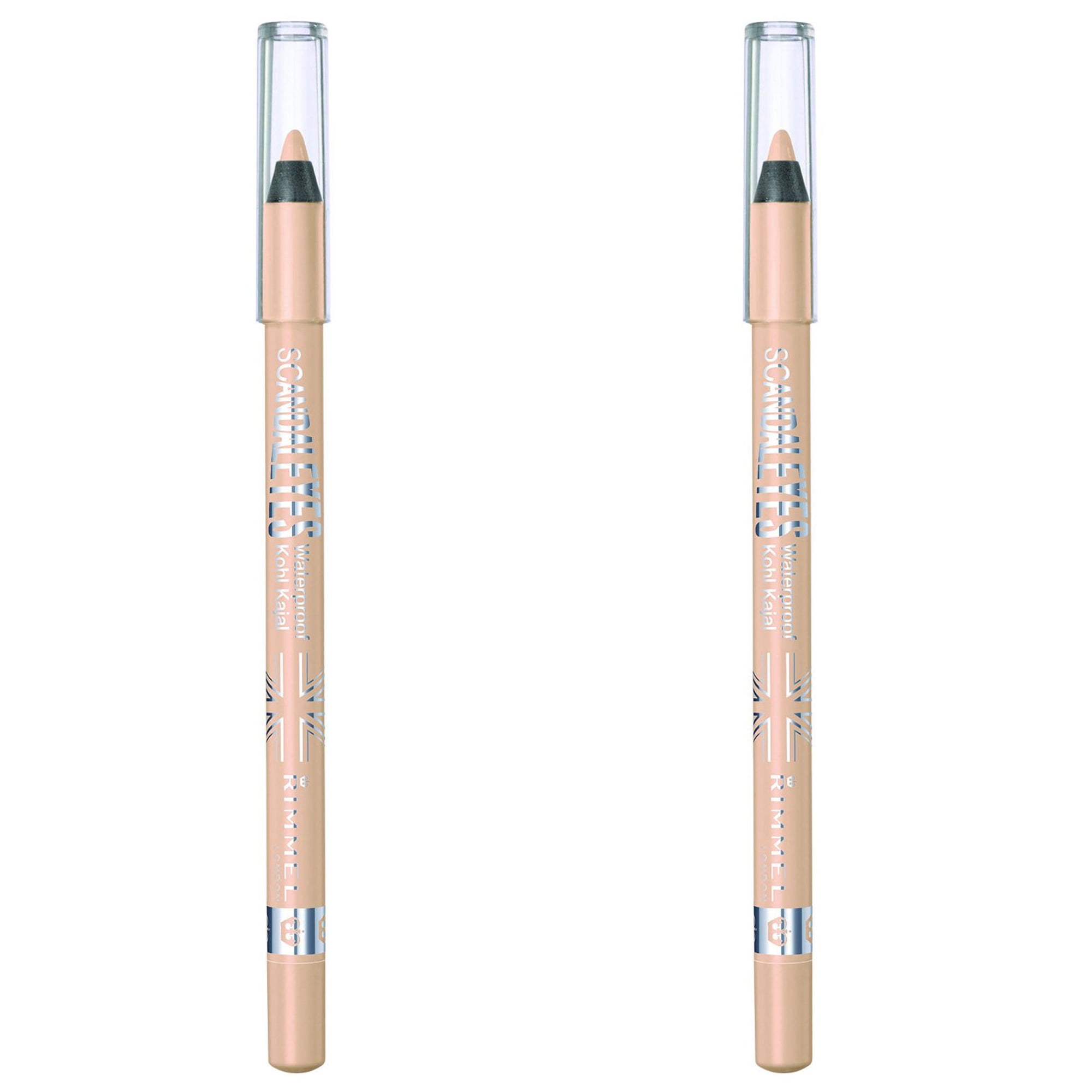 (2 Pack) Rimmel Scandaleyes Waterproof Kohl Kajal Liner 005 Nude 0.04 Ounce