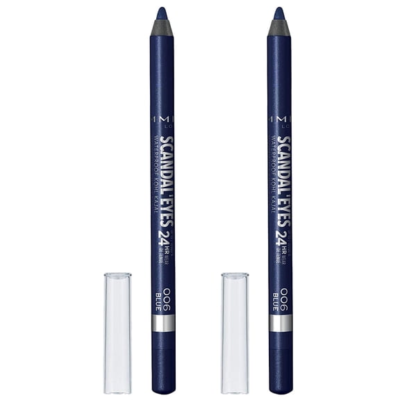 (2 Pack) Rimmel Scandaleyes Waterproof Kohl Kajal Liner, Deep Blue, 0.04 Fluid Ounce