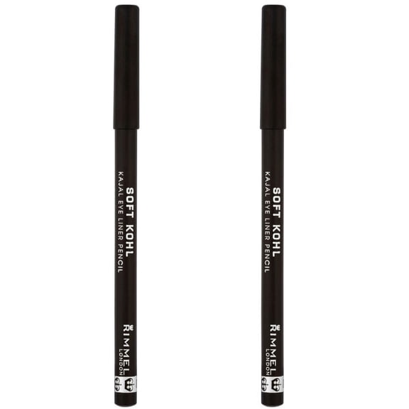 ( 2 Pack) Rimmel Soft Kohl Eyeliner Jet Black 0.04 Ounces