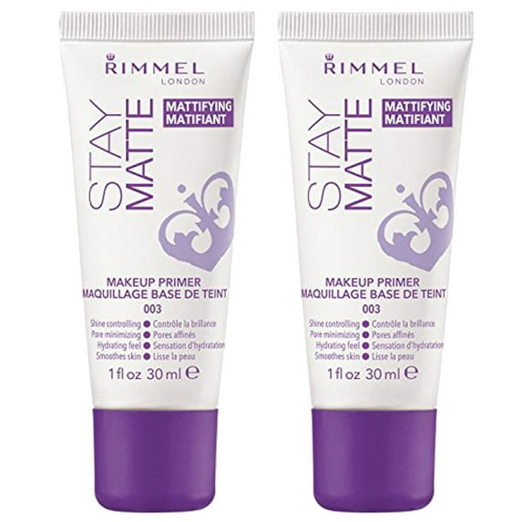 (2 Pack) Rimmel Stay Matte Primer, 1 Fluid Ounce